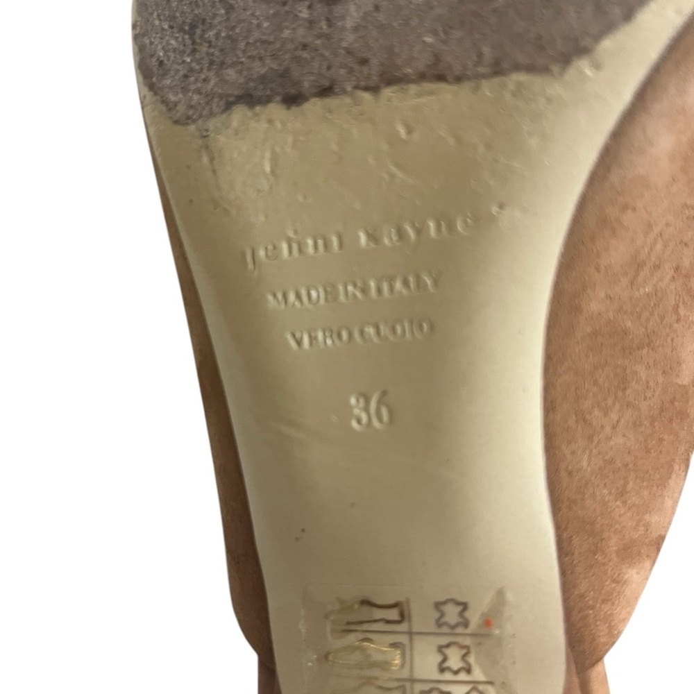 Jenni Kayne Brown Mules Suede Minimalist Design - Picture 14 of 16